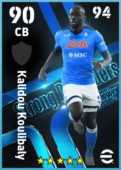 Kalidou Koulibaly eFootball 2026 player card — 90 OVR CB