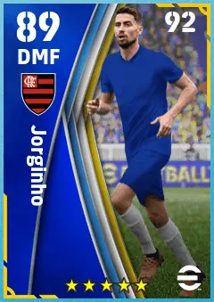 Jorginho eFootball 2026 player card — 89 OVR DMF