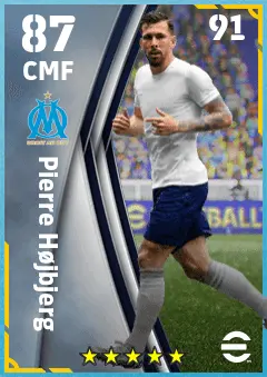 Pierre Hojbjerg eFootball 2026 player card — 87 OVR CMF