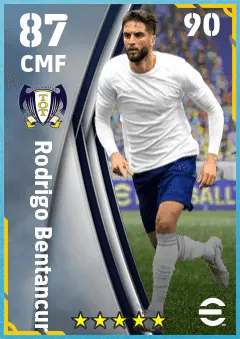 Rodrigo Bentancur eFootball 2026 player card — 87 OVR CMF