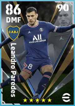 Leandro Paredes eFootball 2026 player card — 86 OVR DMF
