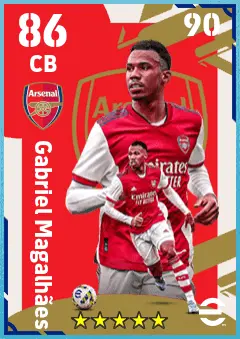 Gabriel Magalhaes eFootball 2026 player card — 86 OVR CB