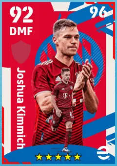 Joshua Kimmich eFootball 2026 player card — 92 OVR DMF