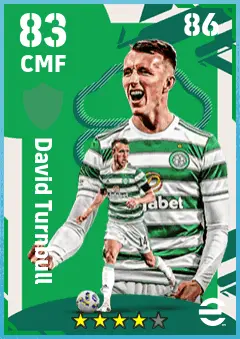 David Turnbull eFootball 2026 player card — 83 OVR CMF