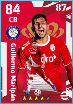 Guillermo Maripan eFootball 2026 player card — 84 OVR CB