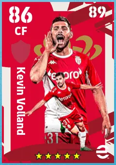 Kevin Volland eFootball 2026 player card — 86 OVR CF