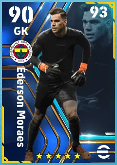 Ederson Moraes eFootball 2026 player card — 90 OVR GK
