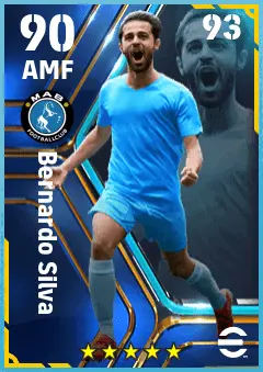 Bernardo Silva eFootball 2026 player card — 90 OVR AMF