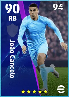 Joao Cancelo eFootball 2026 player card — 90 OVR RB