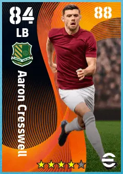 Aaron Cresswell eFootball 2026 player card — 84 OVR LB