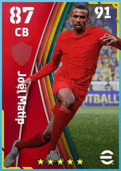 Joel Matip eFootball 2026 player card — 87 OVR CB