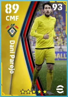 Dani Parejo eFootball 2026 player card — 89 OVR CMF