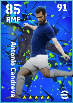 Antonio Candreva eFootball 2026 player card — 85 OVR RMF