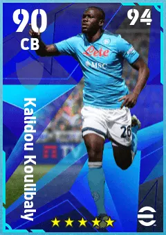 Kalidou Koulibaly eFootball 2026 player card — 90 OVR CB