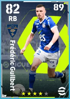 Frederic Guilbert eFootball 2026 player card — 82 OVR RB