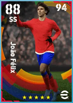 Joao Felix eFootball 2026 player card — 88 OVR SS