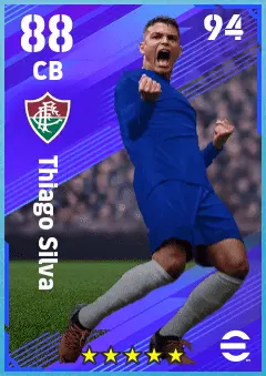 Thiago Silva eFootball 2026 player card — 88 OVR CB