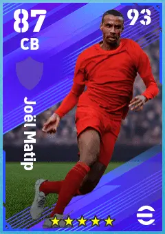 Joel Matip eFootball 2026 player card — 87 OVR CB