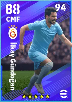 Ilkay Gundogan eFootball 2026 player card — 88 OVR CMF