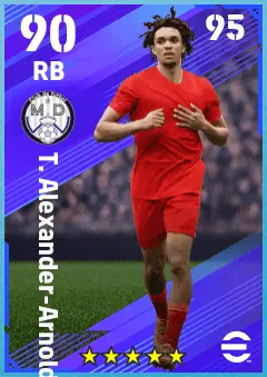 T. Alexander-Arnold eFootball 2026 player card — 90 OVR RB