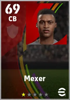 Mexer eFootball 2026 player card — 69 OVR CB