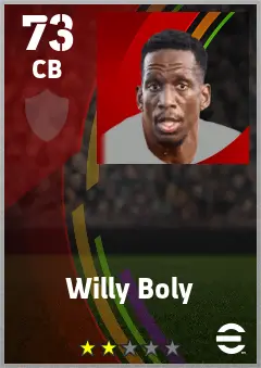 Willy Boly eFootball 2026 player card — 73 OVR CB