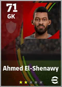 Ahmed El-Shenawy eFootball 2026 player card — 71 OVR GK