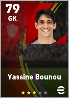 Yassine Bounou eFootball 2026 player card — 79 OVR GK