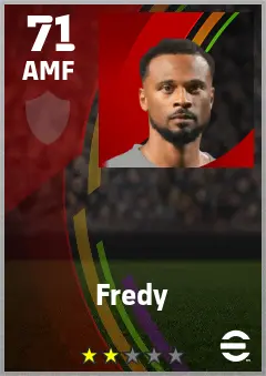 Fredy eFootball 2026 player card — 71 OVR AMF