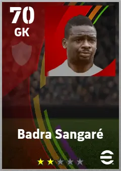Badra Sangare eFootball 2026 player card — 70 OVR GK