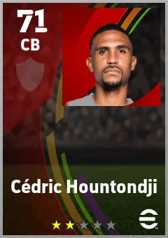 Cedric Hountondji eFootball 2026 player card — 71 OVR CB
