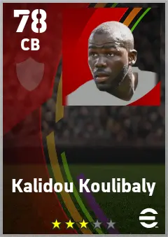 Kalidou Koulibaly eFootball 2026 player card — 78 OVR CB