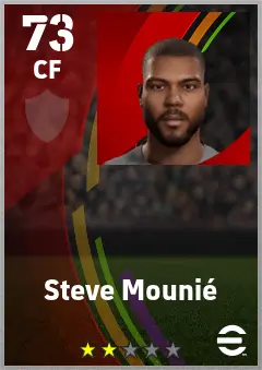 Steve Mounie eFootball 2026 player card — 73 OVR CF