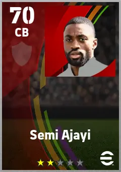 Semi Ajayi eFootball 2026 player card — 70 OVR CB