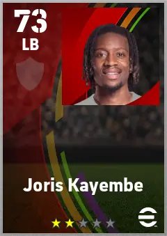 Joris Kayembe eFootball 2026 player card — 73 OVR LB
