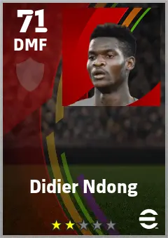 Didier Ndong eFootball 2026 player card — 71 OVR DMF