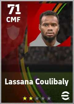 Lassana Coulibaly eFootball 2026 player card — 71 OVR CMF