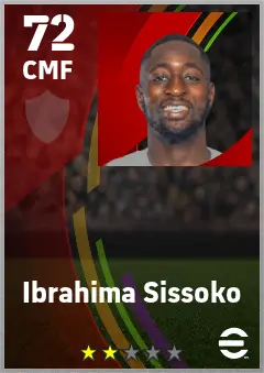 Ibrahima Sissoko eFootball 2026 player card — 72 OVR CMF
