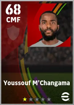 Youssouf M Changama eFootball 2026 player card — 68 OVR CMF