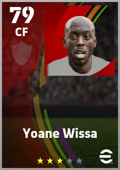 Yoane Wissa eFootball 2026 player card — 79 OVR CF