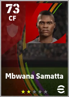 Mbwana Samatta eFootball 2026 player card — 73 OVR CF