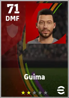 Guima eFootball 2026 player card — 71 OVR DMF