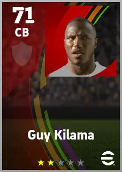 Guy Kilama eFootball 2026 player card — 71 OVR CB