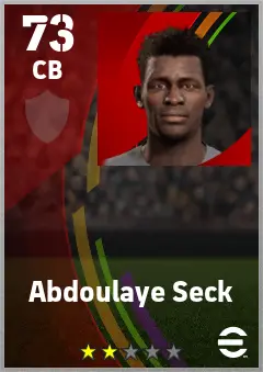 Abdoulaye Seck eFootball 2026 player card — 73 OVR CB