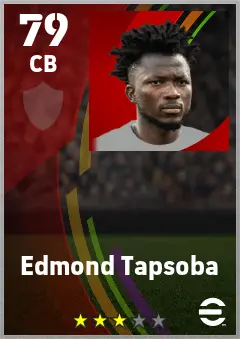 Edmond Tapsoba eFootball 2026 player card — 79 OVR CB
