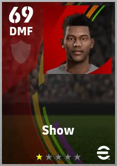 Show eFootball 2026 player card — 69 OVR DMF