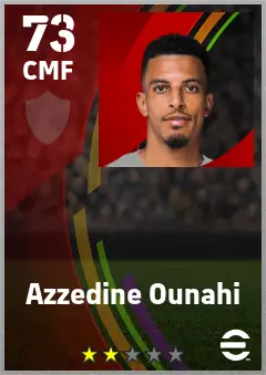 Azzedine Ounahi eFootball 2026 player card — 73 OVR CMF