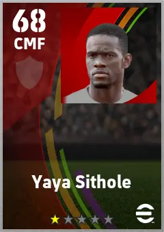 Yaya Sithole eFootball 2026 player card — 68 OVR CMF