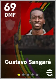 Gustavo Sangare eFootball 2026 player card — 69 OVR DMF