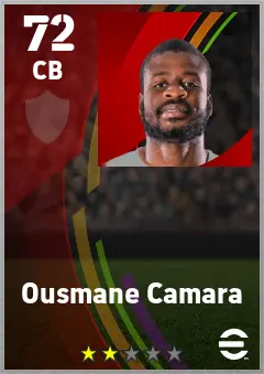 Ousmane Camara eFootball 2026 player card — 72 OVR CB